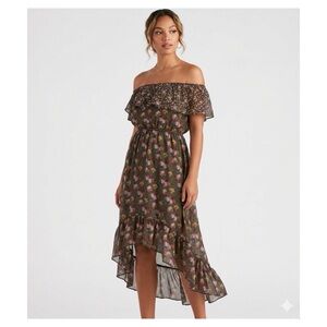 Floral Off Shoulder By Maurices
